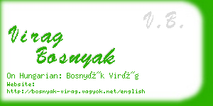 virag bosnyak business card